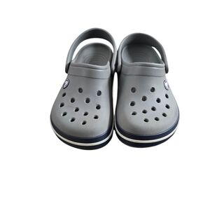 CROCS Kids Youth Gray Sandals Clogs Shoe Slip On Size 3